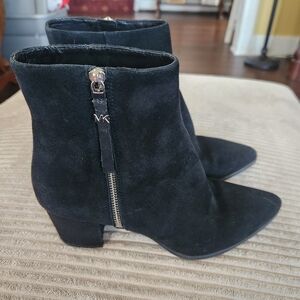Michael Kors Black Suede Ankle Booties. Size 8.5m